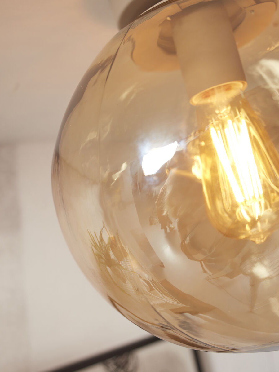 Deckenleuchte Helsinki Stein bernstein