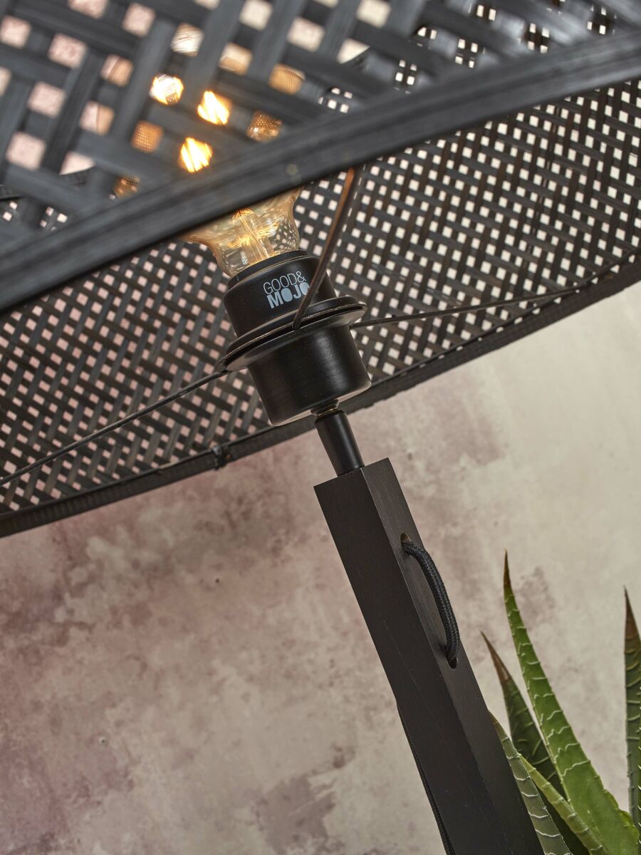 Stehleuchte Java Regal schwarz 50 cm