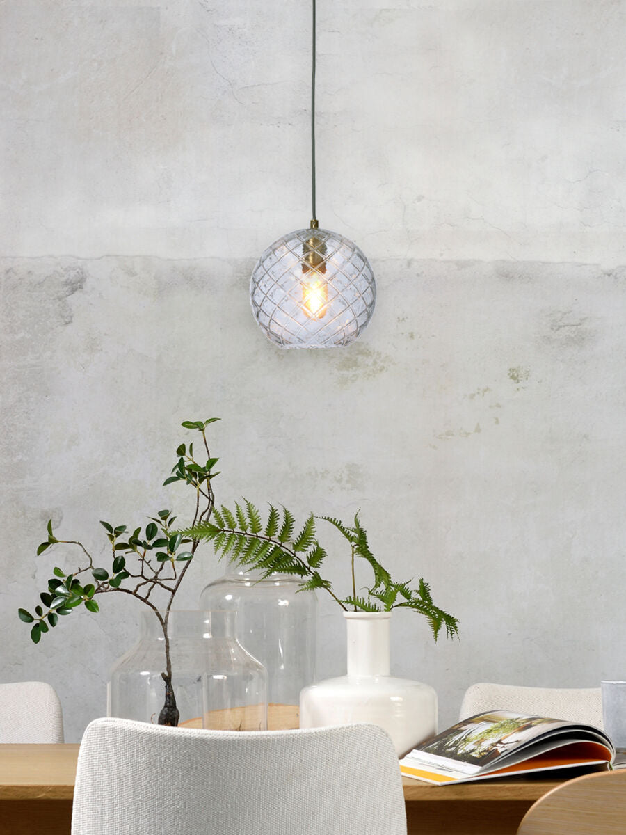 Hängeleuchte Glas Venice kugel transparent