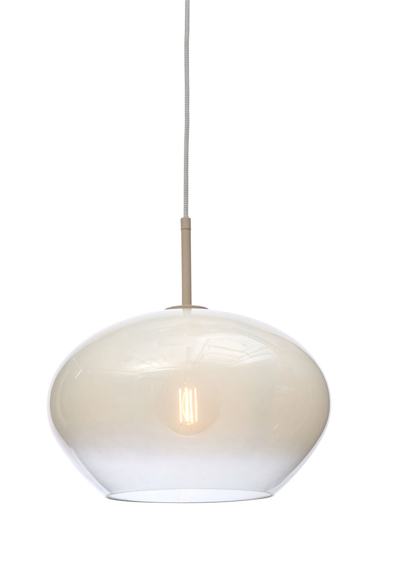 Hängeleuchte Bologna farbverl milchweiss