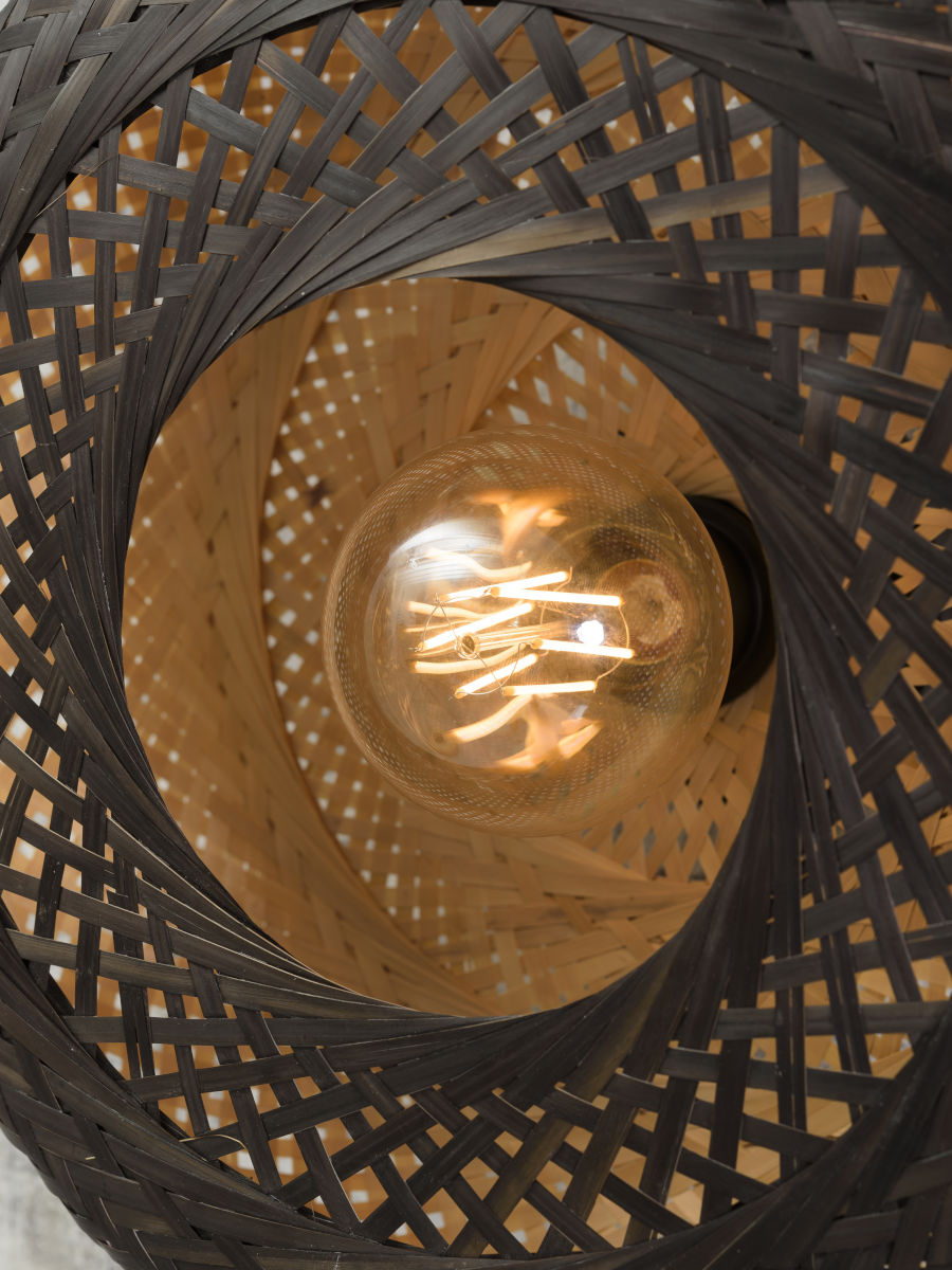 Wandleuchte Palawan 40x15cm natur schwarz S