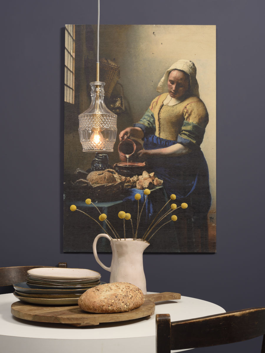 Hängeleuchte Glas Brussels transparent gold recht