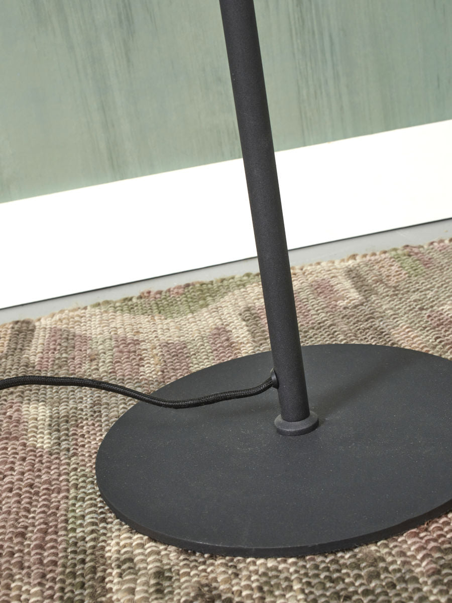 Stehleuchte Eisen Salamanca 2 Schirmen H 145x28cm schwarz