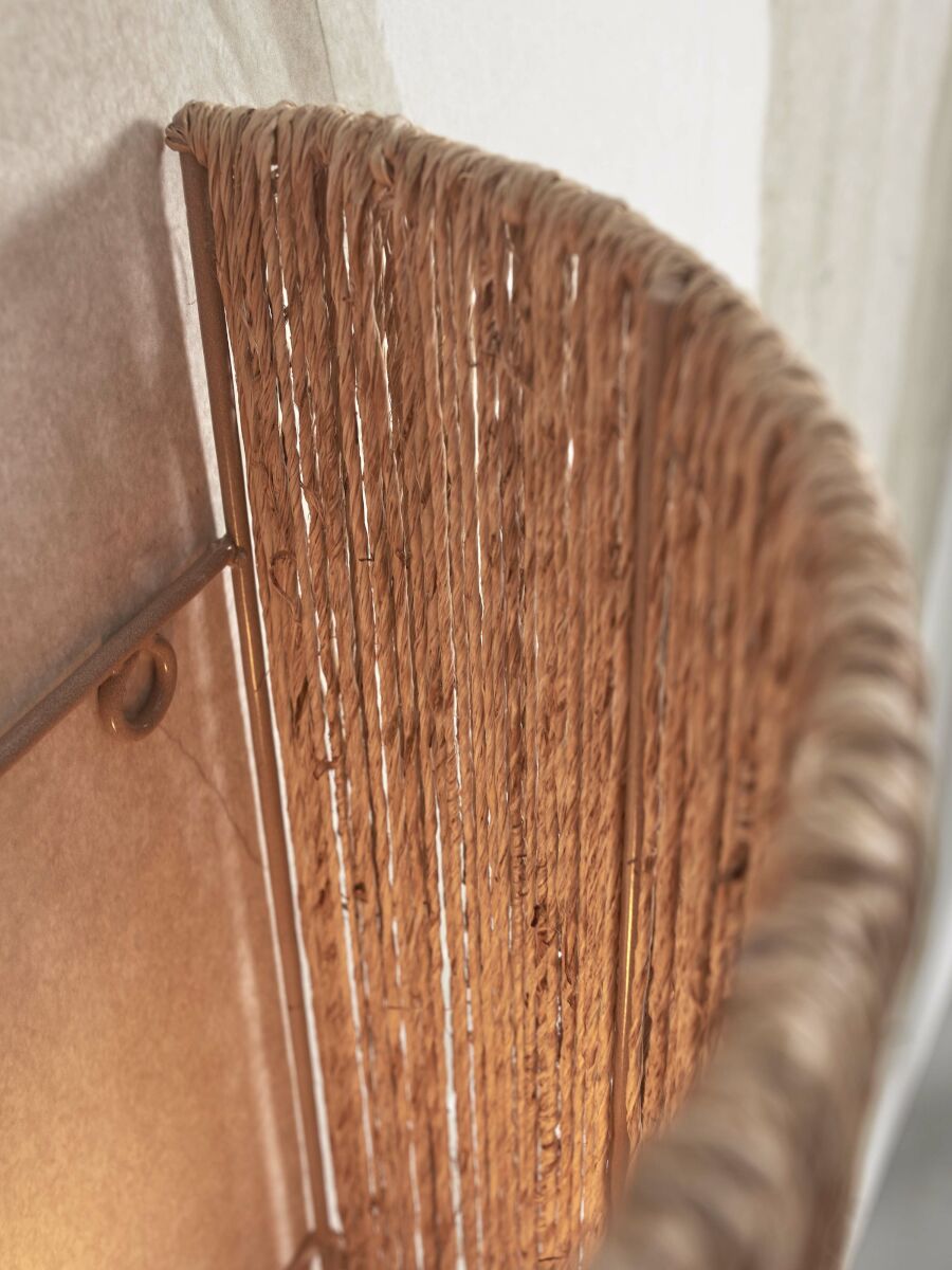 Wandleuchte Iguazu halb 32cm natur L