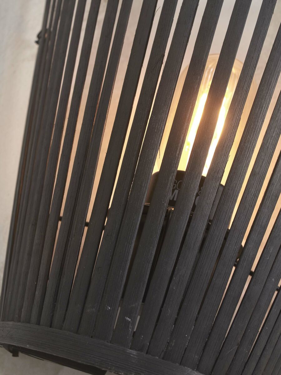 Wandleuchte Merapi konisch schwarz 30 cm