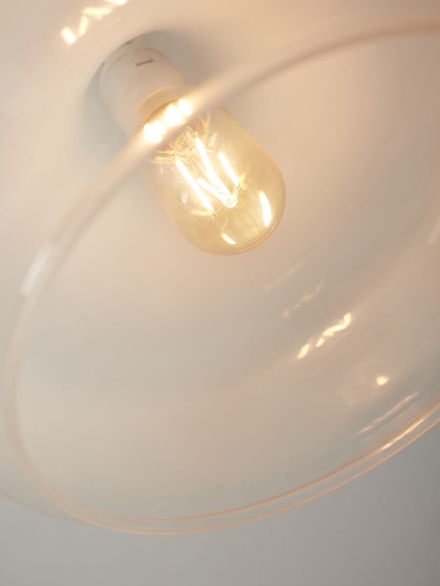 Hängeleuchte Reykjavik farbverl milchweiss L