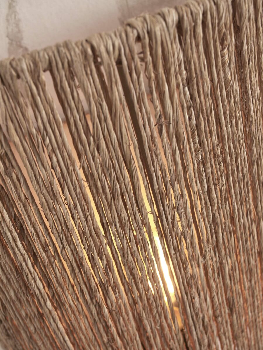 Wandleuchte Iguazu halb 32cm natur L