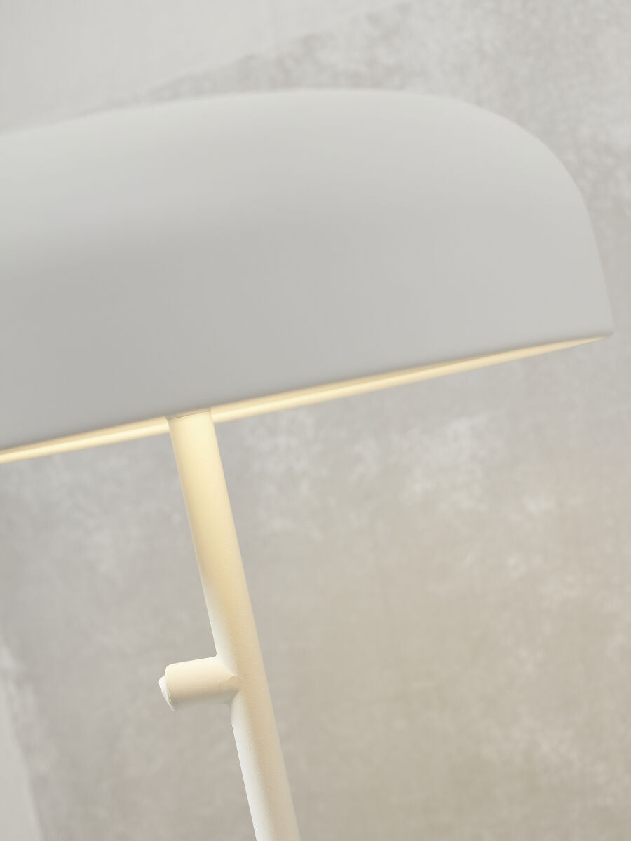 Tischleuchte Eisen Porto L weiss