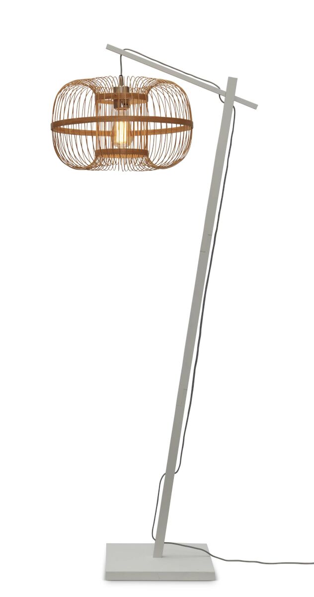 Stehleuchte Hokkaido S weiss 25x38 nat