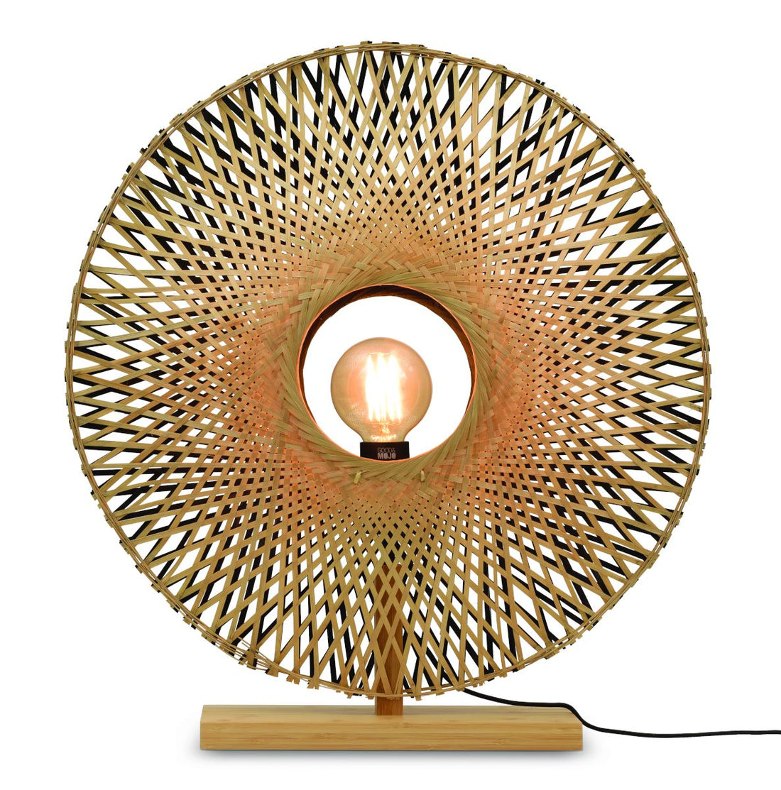 Tischleuchte Kalimantan Bambus vert Diam 60cm schwarz natur L