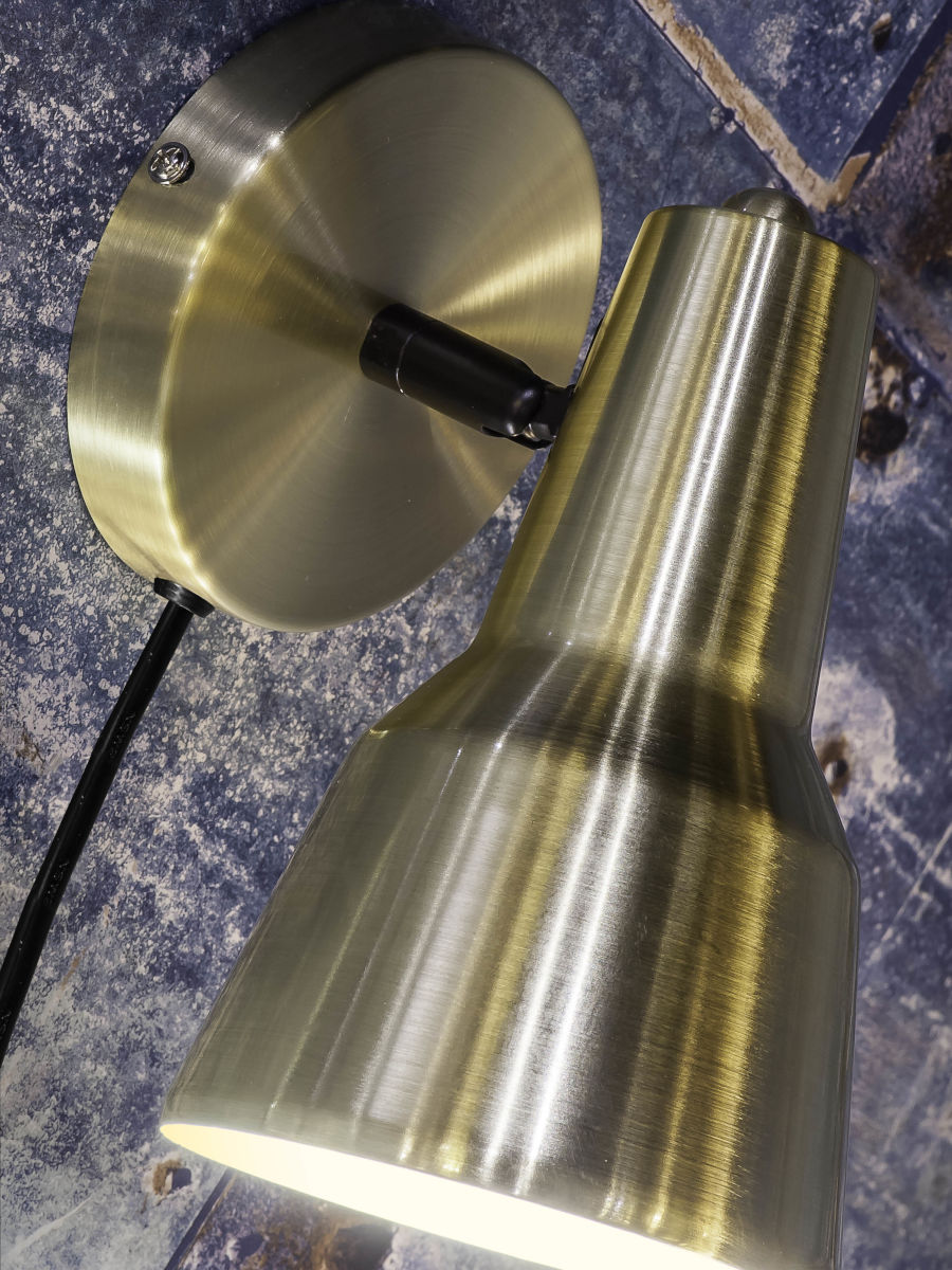 Wandleuchte Eisen Valencia Gold