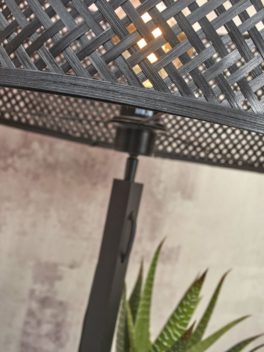 Stehleuchte Java Regal schwarz 50 cm
