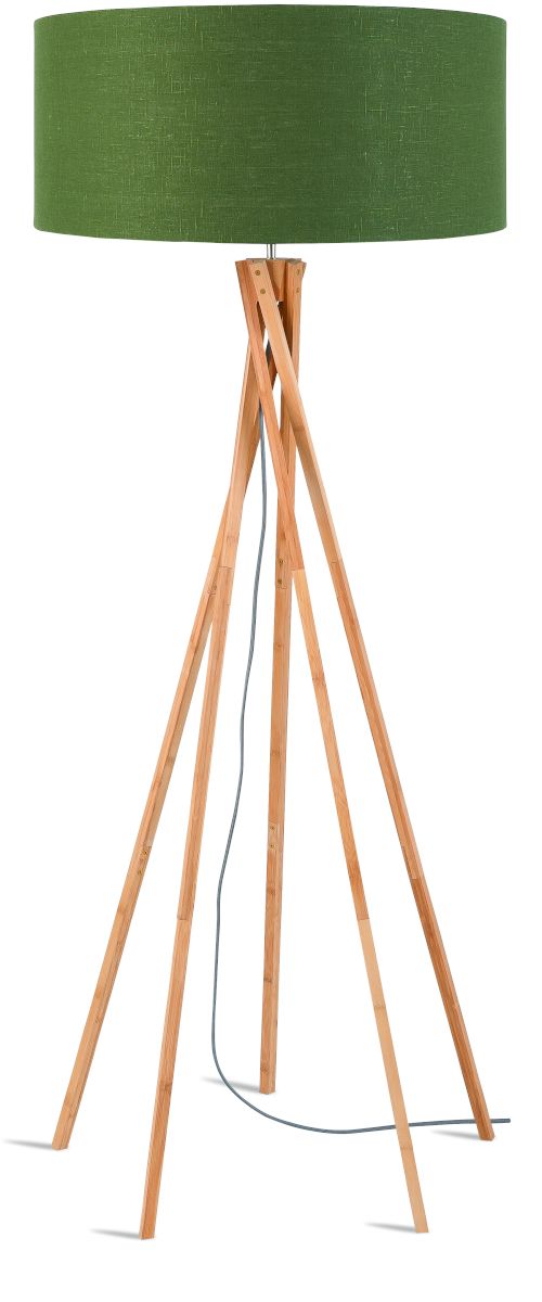 Stehleuchte Bambus Kilimanjaro Leinen green forest 60 cm