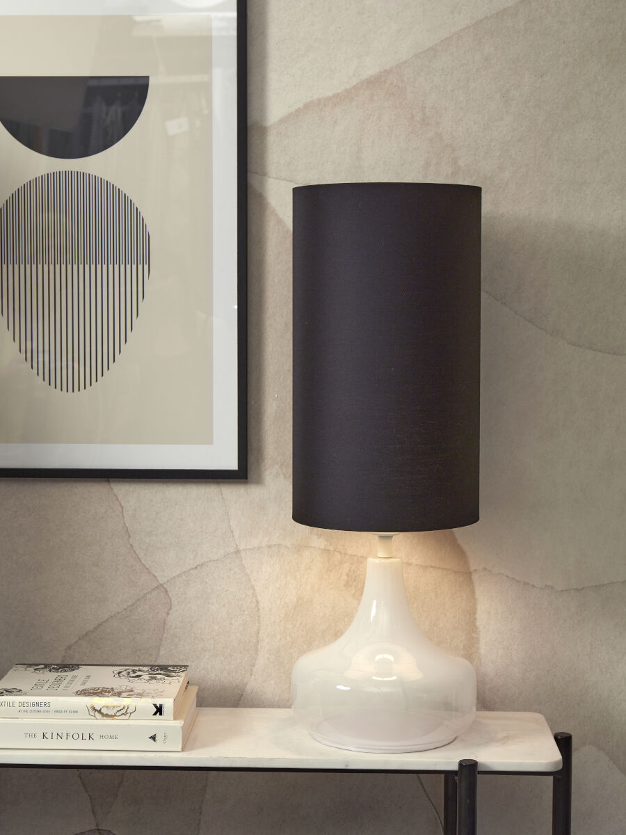 Tischleuchte Reykjavik schirm 25x45cm schwarz