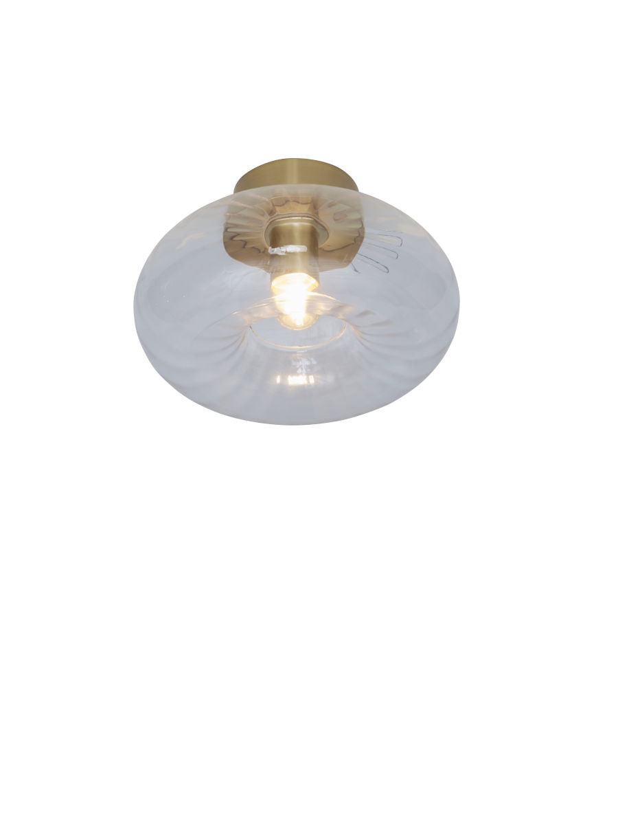 Deckenleuchte Brussels rund gold transparent
