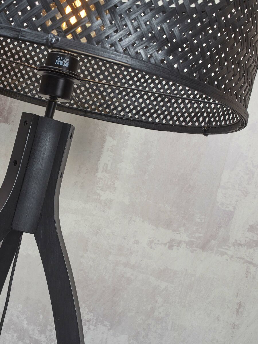 Tischleuchte Java 3 pt schwarz 18 cm