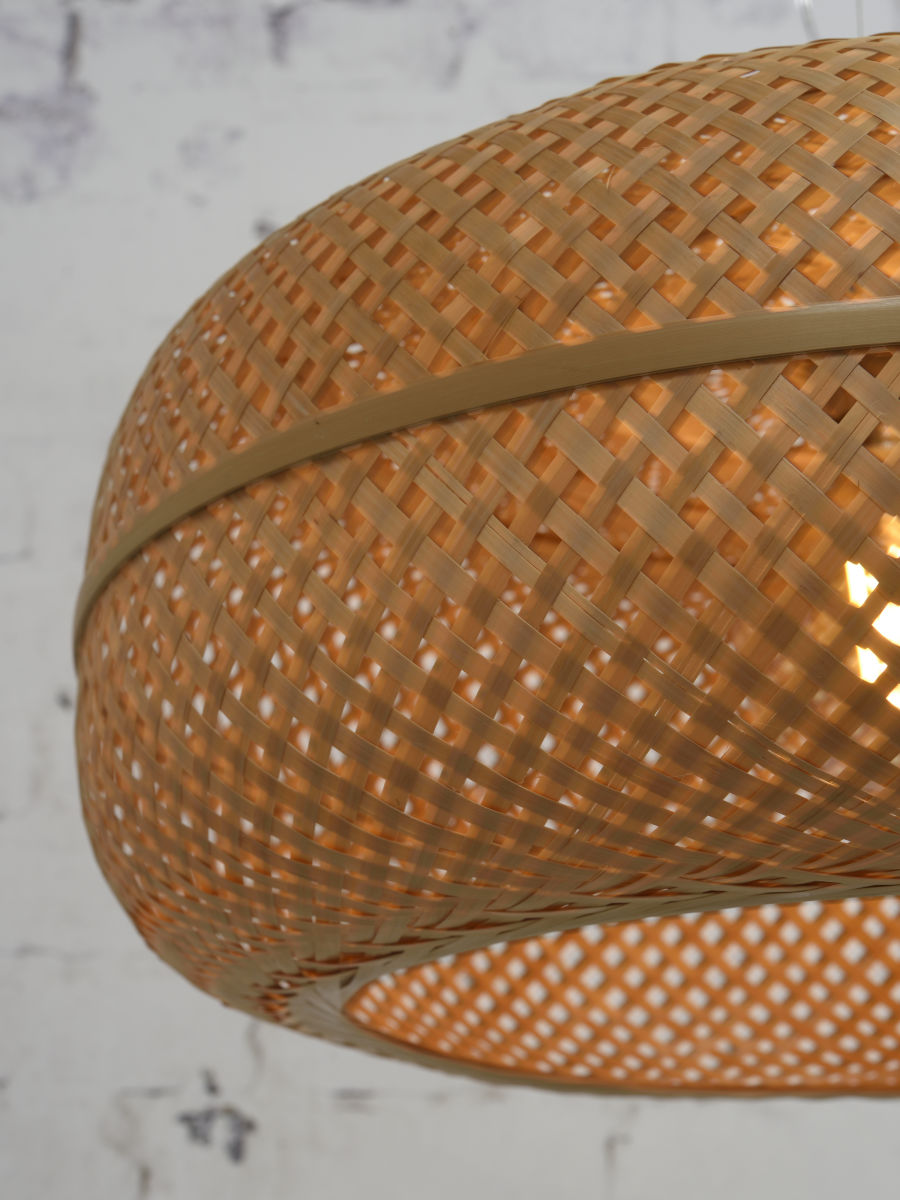 Hängeleuchte Palawan Bambus 1 Schirm natur