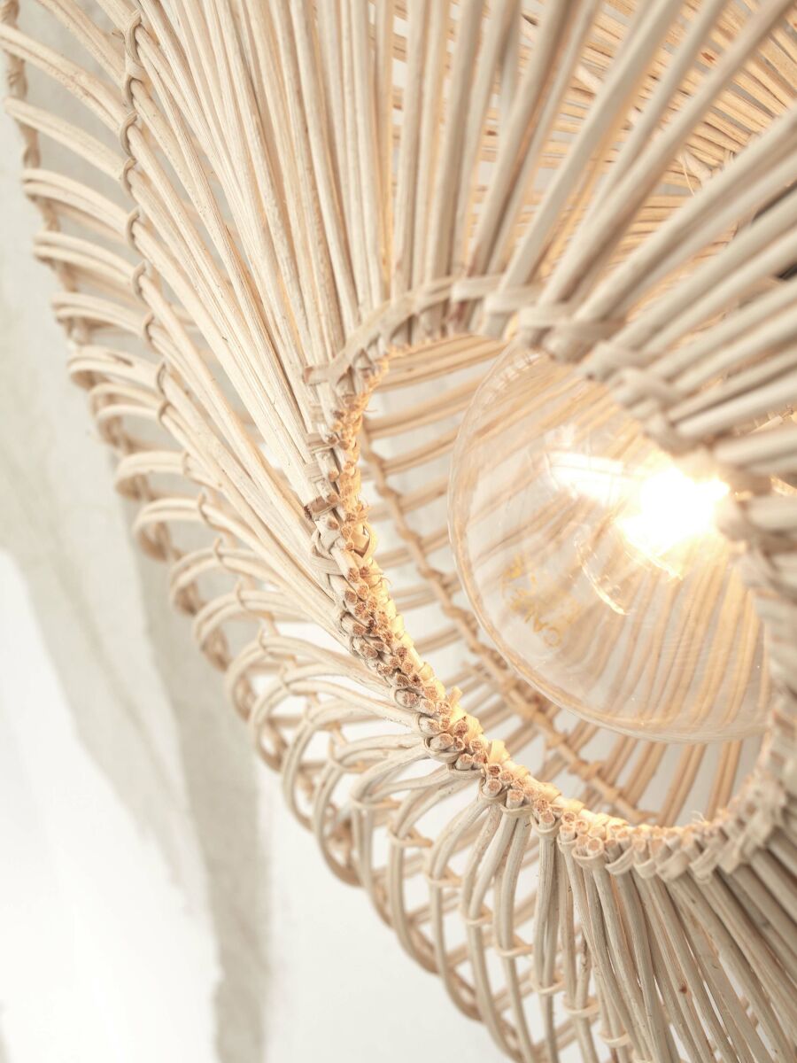 Wandleuchte Zanzibar flach weiss 55 cm