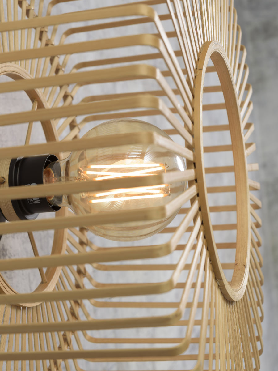 Wandleuchte Bromo rund Diam 40x18cm natur S