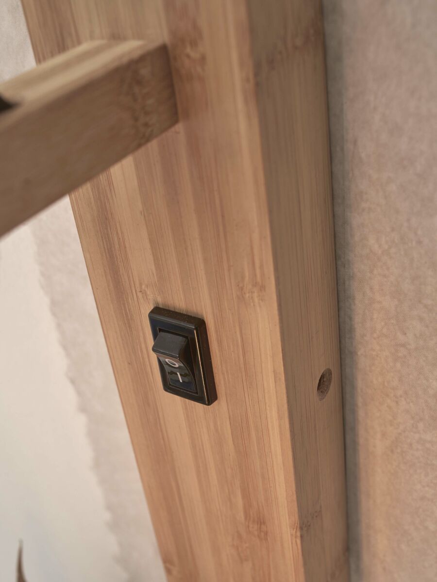 Wandleuchte Flores Regal natur