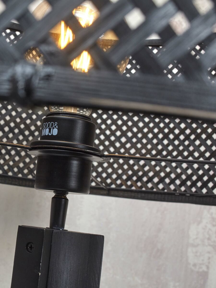 Stehleuchte Java Regal schwarz 50 cm