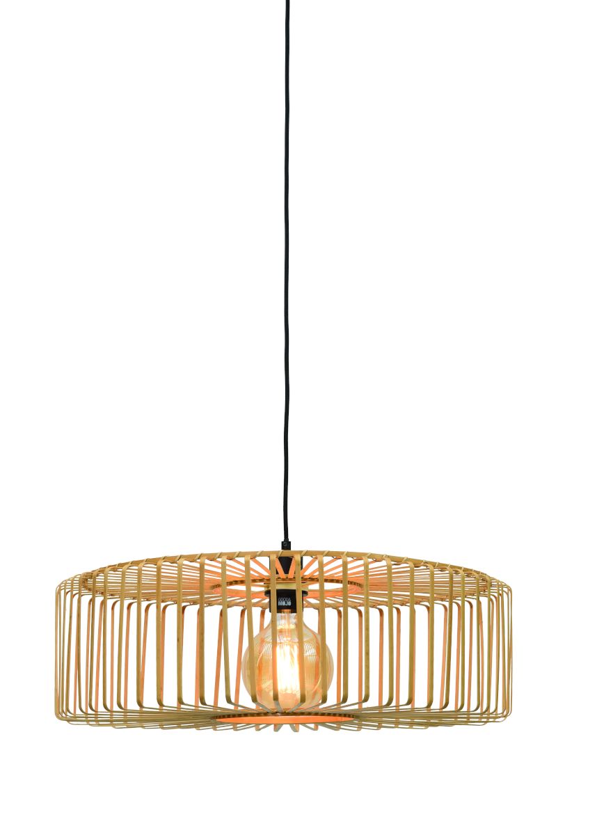 Hängeleuchte Bromo rund Diam 60x18cm natur L