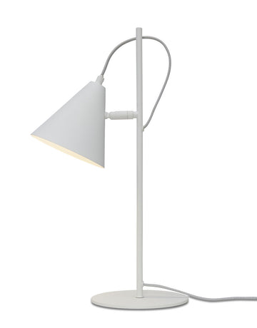 Tischleuchte Lissabon spitzer Schirm weiss