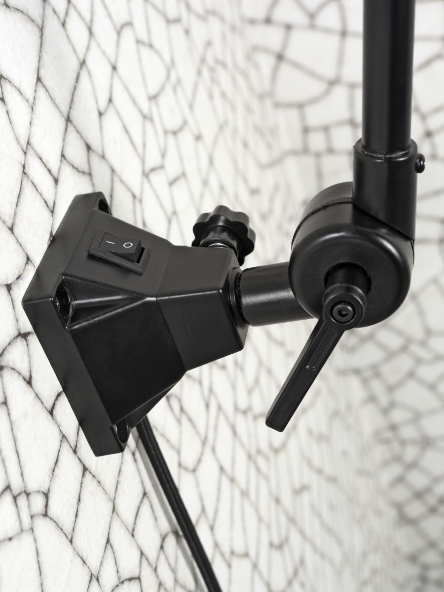 Wandleuchte Amsterdam Schirm schwarz 32 cm