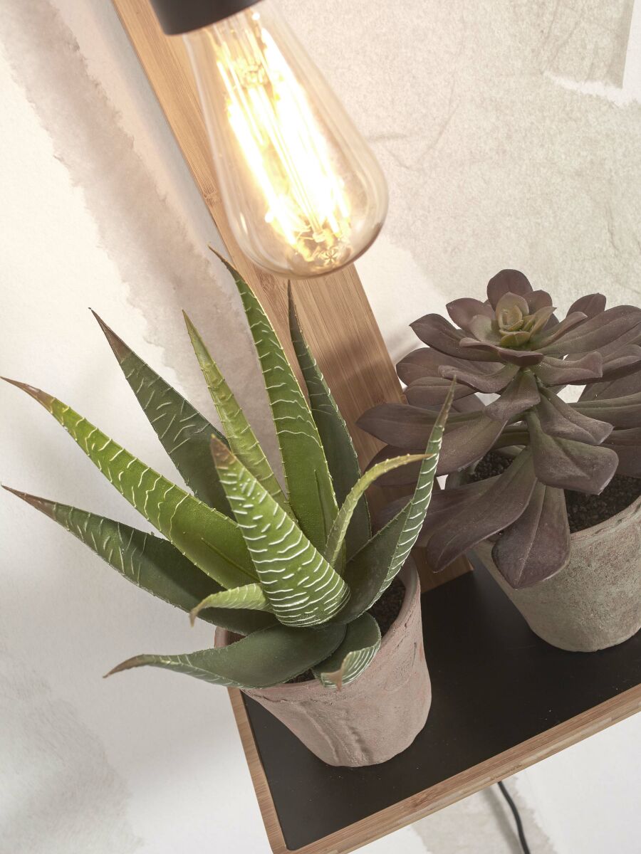 Wandleuchte Flores Regal natur