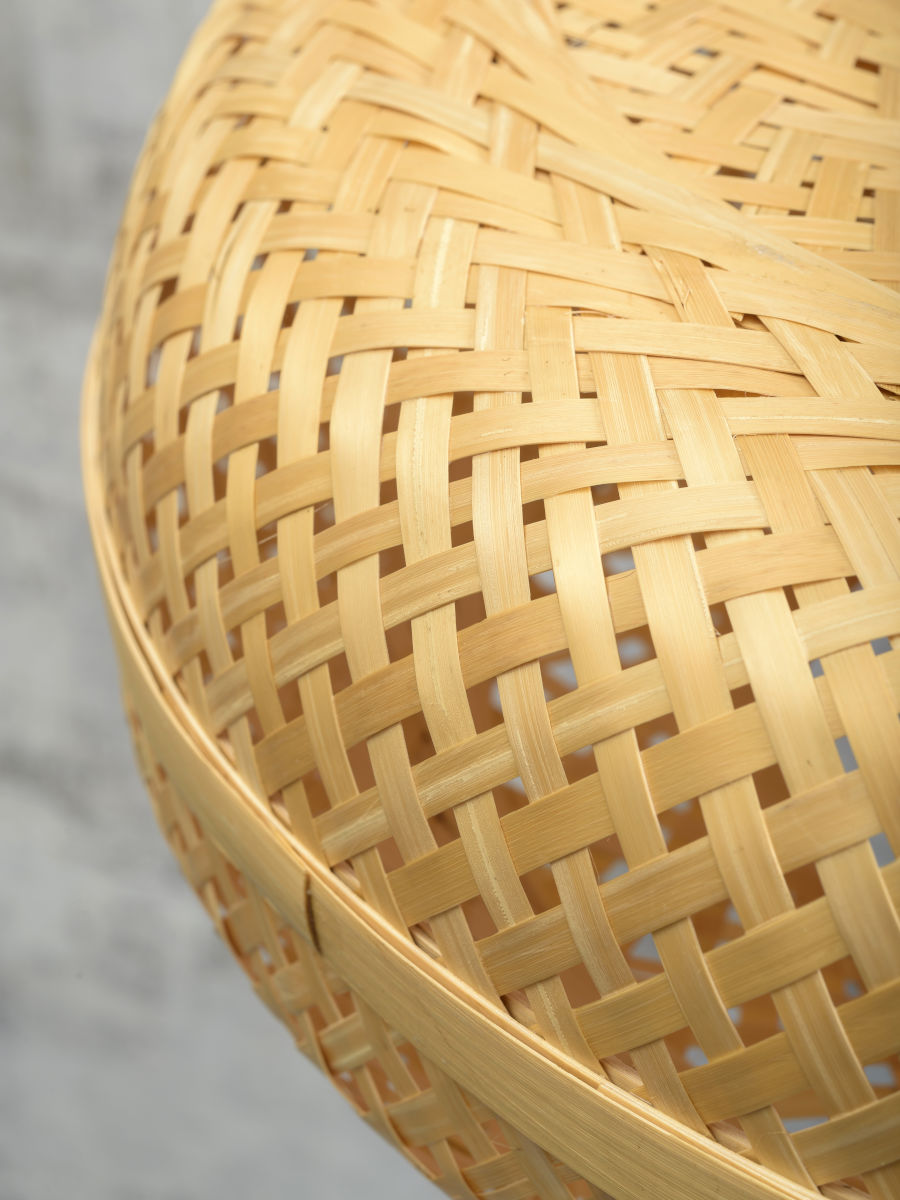 Stehleuchte Palawan natur h 176cm Schirm 60x15cm natur